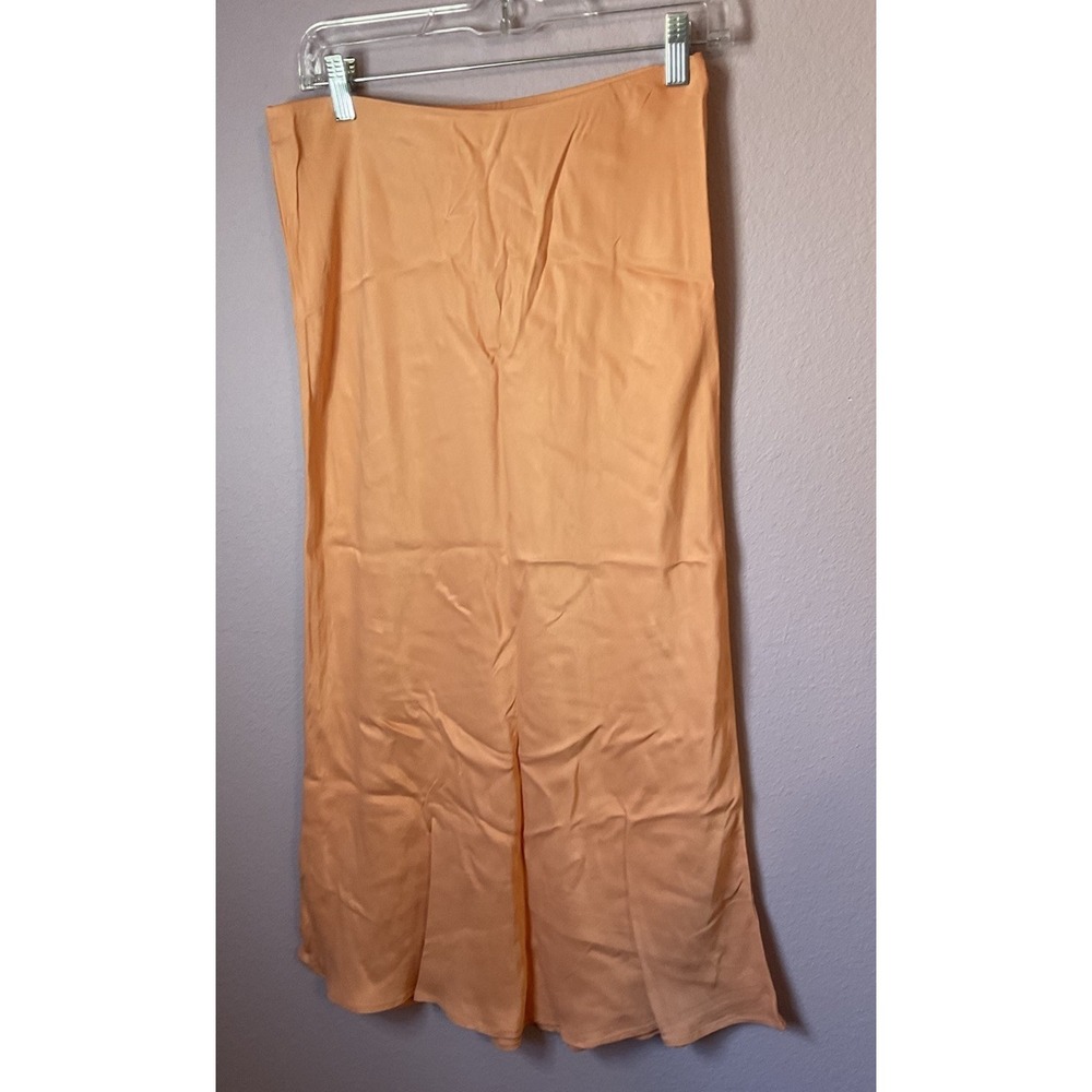 Anthropologie Peach Maxi Skirt Size Small